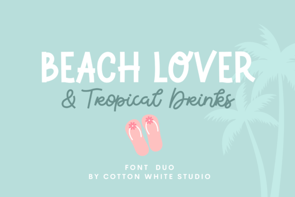 Beach Lover Tropical Drinks Duo: A Sweet Design Asset