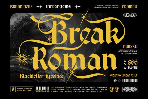 Break Roman: Where Gothic Soul Meets Modern Serif