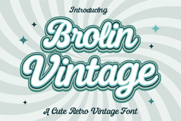 Brolin Vintage: Your Go-To Typeface for Retro Charm