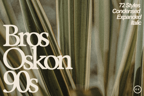 Bros Oskon 90s: A Modern Take on Retro Serif Charm