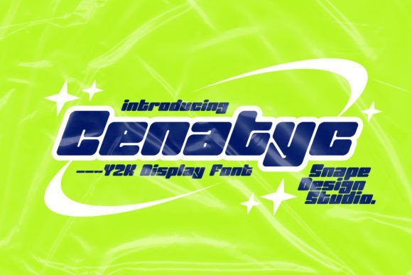 Cenatyc: The Y2K-Inspired Display Font for Modern Tech and Digital Projects