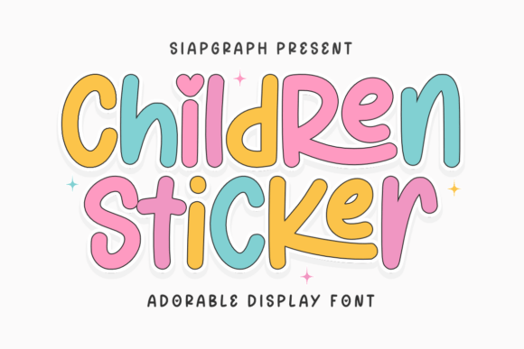 Children Sticker: A Typeface for Creative Joy