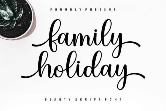 Family Holiday: A Script Font for Timeless Memories
