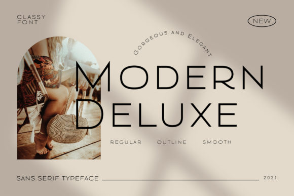 Modern Deluxe: An Elegant Sans Serif for Creative Projects