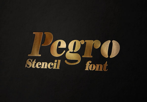 Pegro Stencil: A Bold Serif for Modern Designers