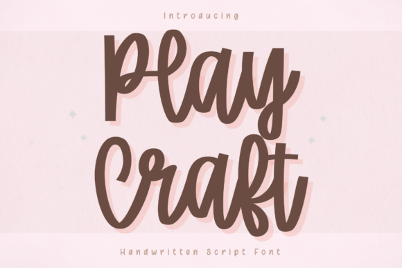Play Craft: A Handwritten Font for Modern Creators