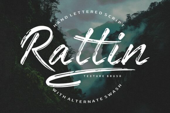 Rattin: The Raw Power of Textured Brush Script