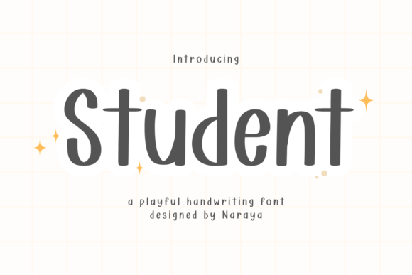 Student Font: Joyful Handwriting for Creative Projects